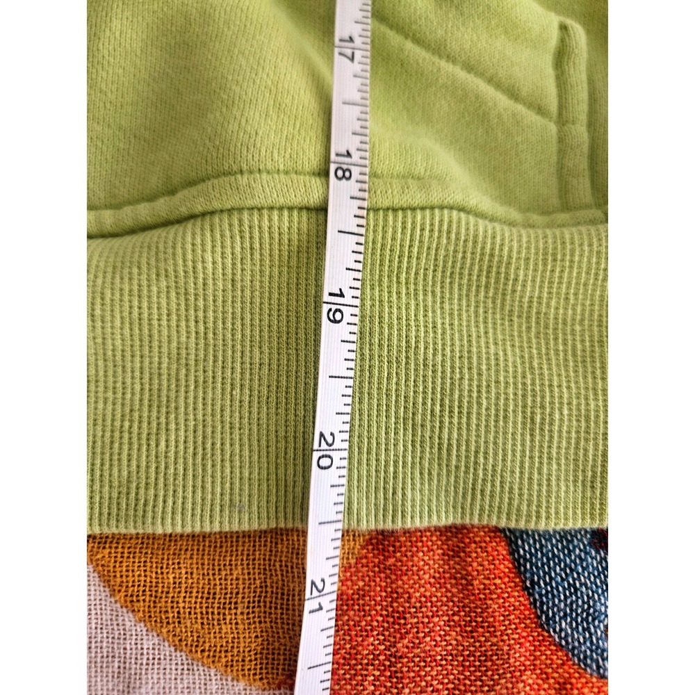 Lululemon Scuba Oversized Half-Zip Hoodie M/L Green Foliage Lime Thumbholes - Picture 4 of 5